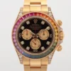 Rolex Daytona Rainbow 116598RBOW YG AT Black Dial