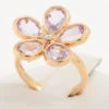 Tiffany Garden Flower Amethyst diamond Ring