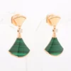 Bvlgari Diva Dream Earrings Malachite diamond Piercing