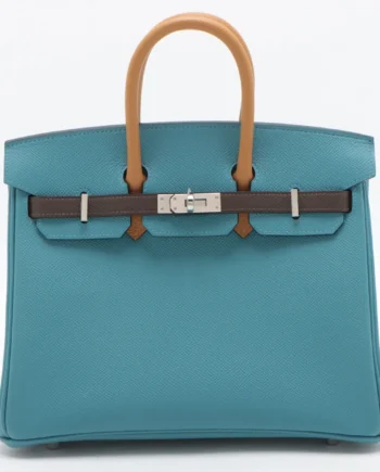 Birkin 25 Hermes Veau Epsom Blue Jean Ecorse 2023