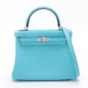 Kelly 25 Hermes Swift Celeste Silver 2024