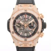 Big bang Hublot Unico 411.OX.1180.RX.1704 King gold Pavé Skeleton