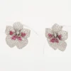 Cartier Caresse Orchidées Earrings Ruby diamond Piercing