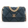 Chanel CHANEL 19 Denim & leather Chain Shoulder Bag