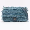 Chanel Coco Mark Denim Single Flap Double Chain Bag