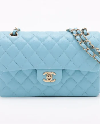 Chanel Matelasse 23 Small Caviar Skin Double Flap
