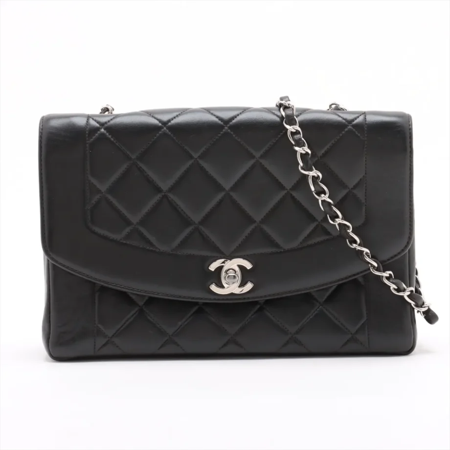 Chanel Bag Diana Matelasse Lambskin Black