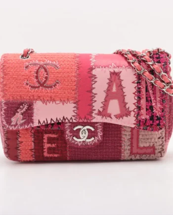 Chanel Patchwork Tweed x Leather Shoulder Bag