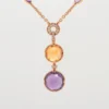 Bvlgari Parentesi Cocktail Amethyst Citrine Necklace