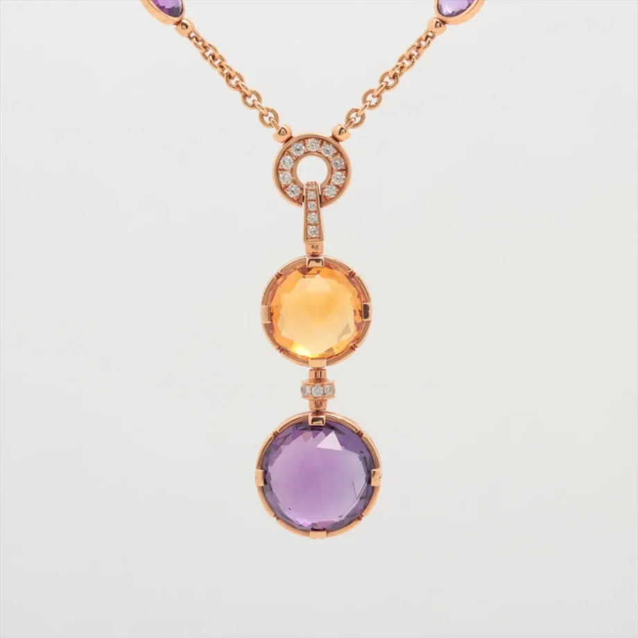Bvlgari Parentesi Cocktail Amethyst Citrine Necklace