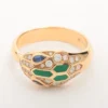 Bulgari Serpenti Seduttori Sapphire Malachite Ring