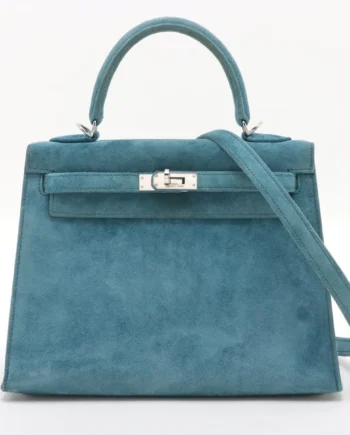 Hermes Kelly 25 thalassa Doblis BlueSilver H