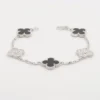 Vintage Alhambra 5P diamond Onyx Bracelet Van Cleef & Arpels