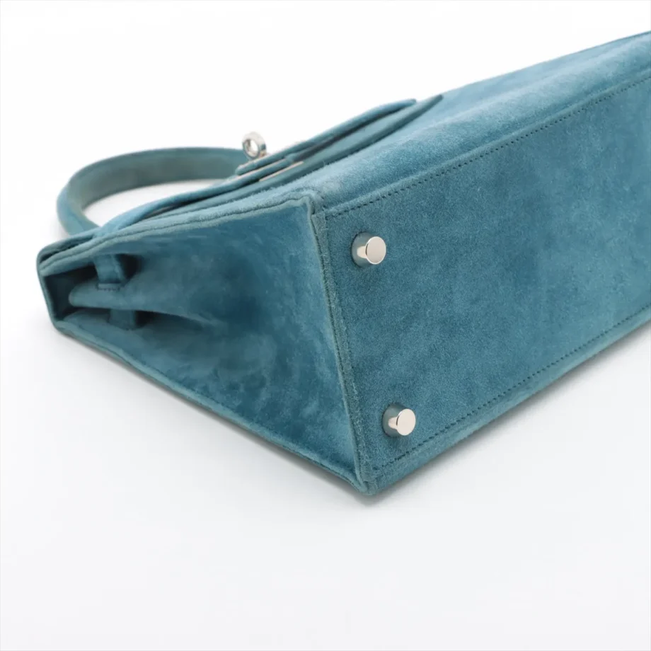 Hermes Kelly 25 thalassa Doblis BlueSilver H