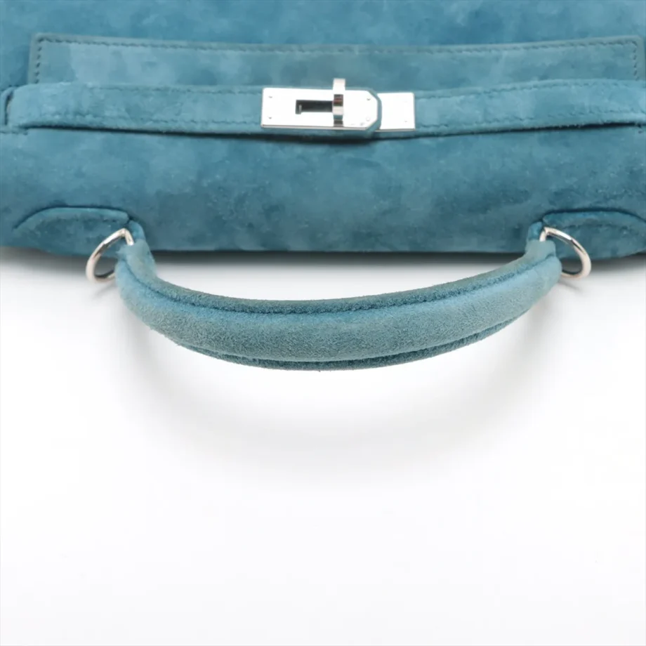 Hermes Kelly 25 thalassa Doblis BlueSilver H