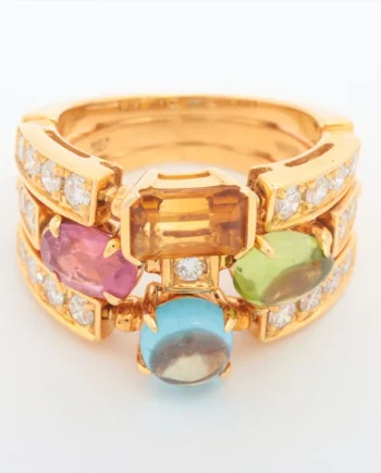 Bvlgari Allegra Multicolor diamond Ring