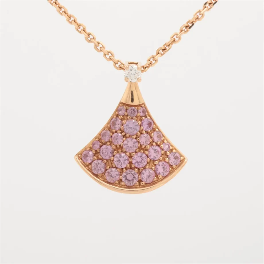 Bvlgari Diva Dream Pink sapphire diamond Necklace