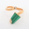 Bulgari Gelati Malachite diamond Ring