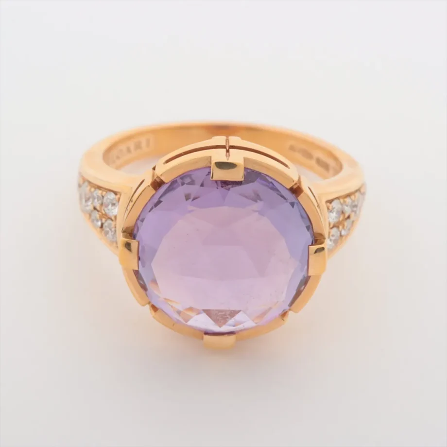 Bulgari Parentesi Cocktail Amethyst diamond Ring