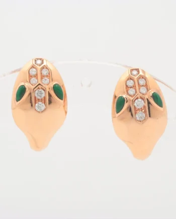 Bulgari Serpenti Malachite diamond Piercing