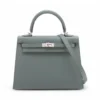 Hermes Kelly 25 Veau Epsom Ardoise Silver 