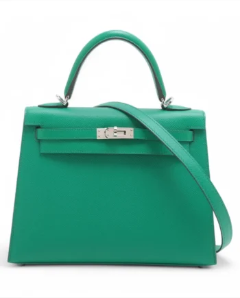 Hermes Kelly 25 Veau Epsom Vale Jade
