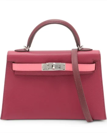 Hermes mini kelly 2 20 Veau Epsom Rose Azalea 2024