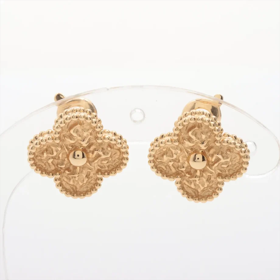 Vintage Alhambra earrings Piercing Van Cleef & Arpels