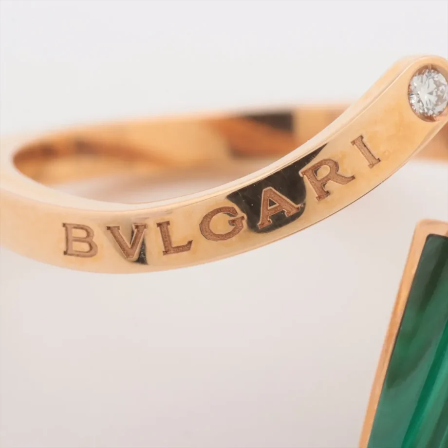 Bulgari Gelati Malachite diamond Ring