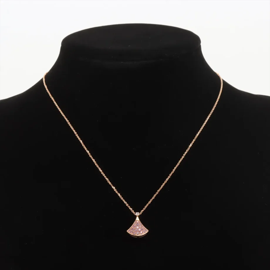 Bvlgari Diva Dream Pink sapphire diamond Necklace