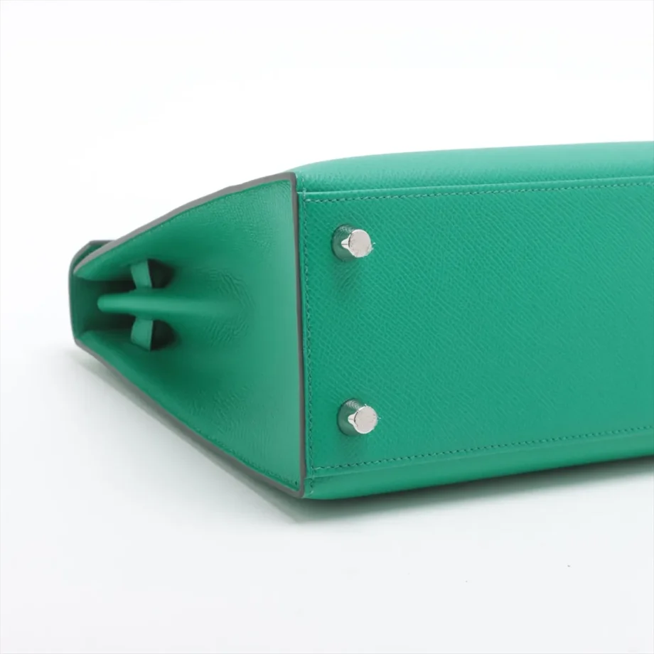Hermes Kelly 25 Veau Epsom Vale Jade
