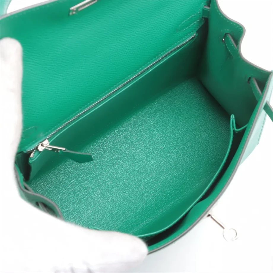 Hermes Kelly 25 Veau Epsom Vale Jade