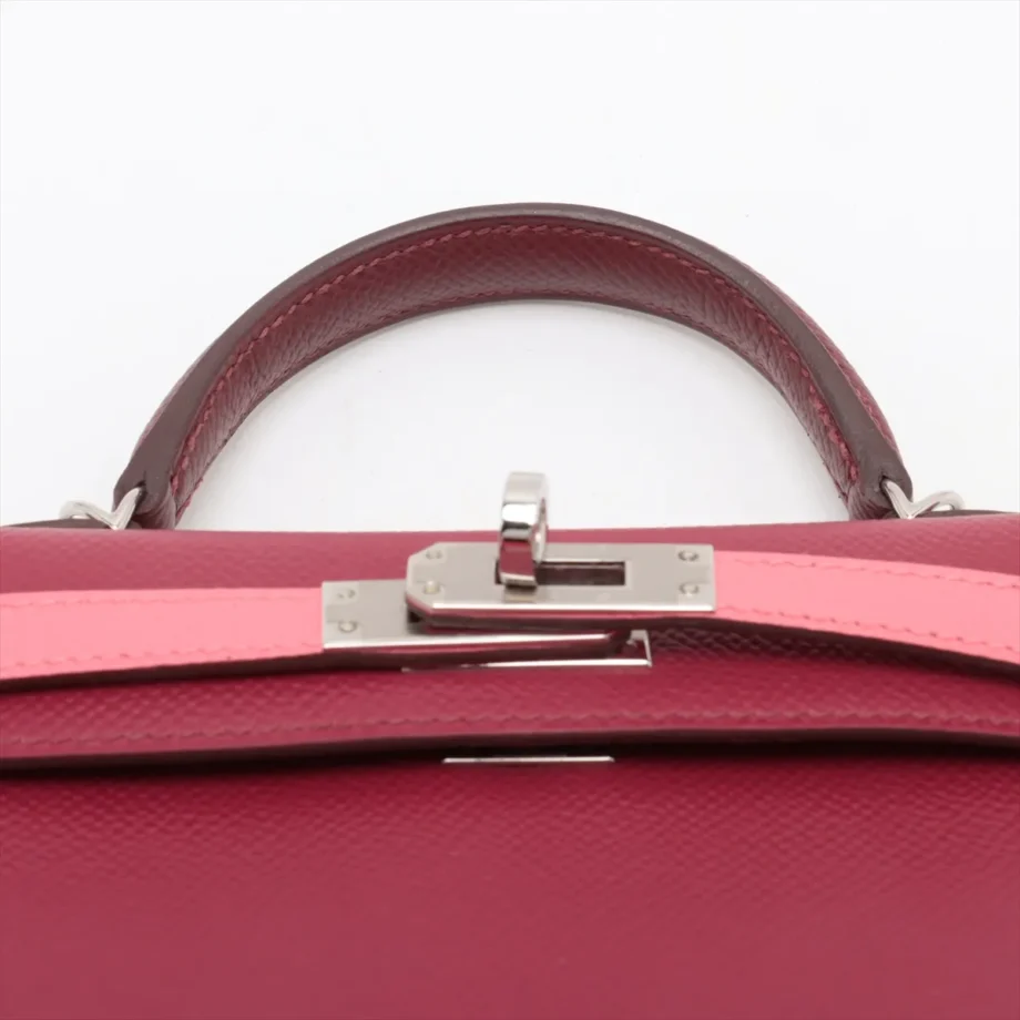 Hermes mini kelly 2 20 Veau Epsom Rose Azalea 2024