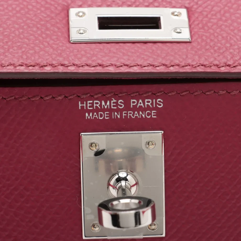 Hermes mini kelly 2 20 Veau Epsom Rose Azalea 2024