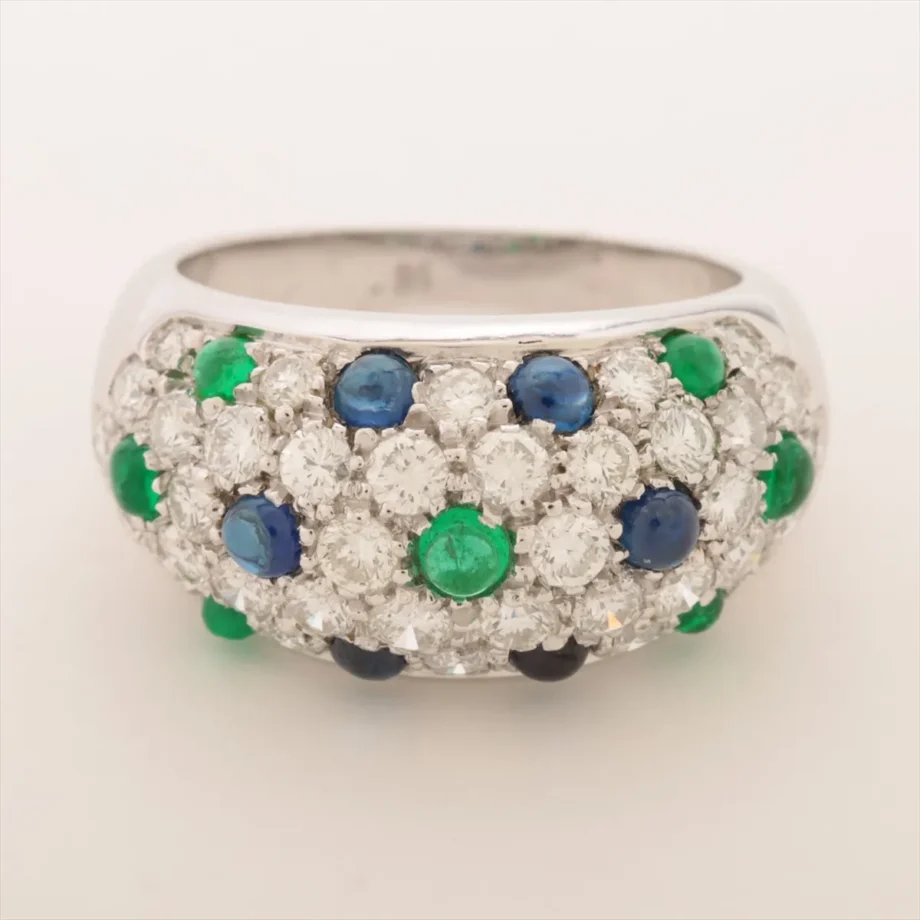 Cartier Sapphire Emerald Ring