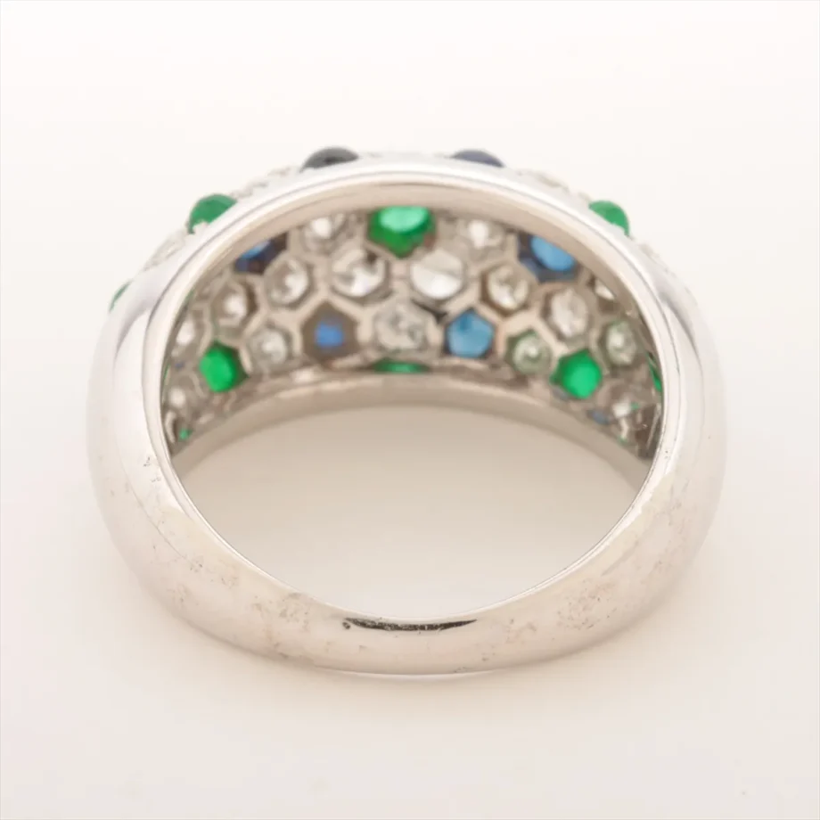 Cartier Sapphire Emerald Ring