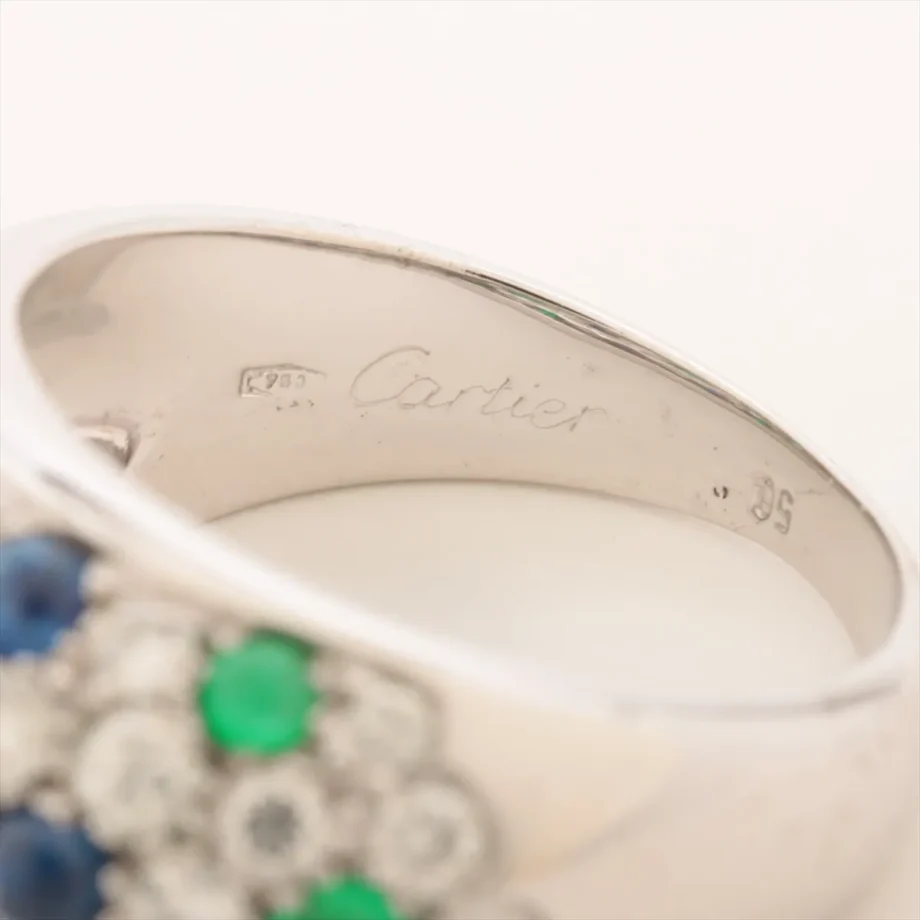 Cartier Sapphire Emerald Ring