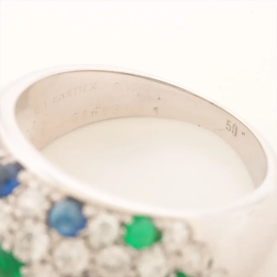 Cartier Sapphire Emerald Ring