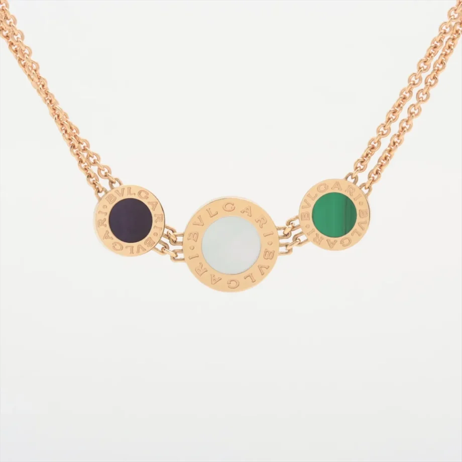 Bvlgari Bvlgari 3P shells Malachite Necklace