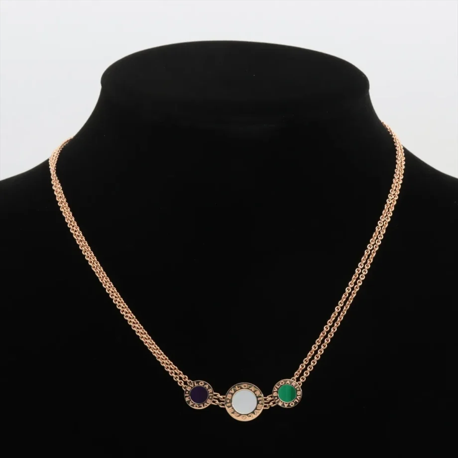 Bvlgari Bvlgari 3P shells Malachite Necklace