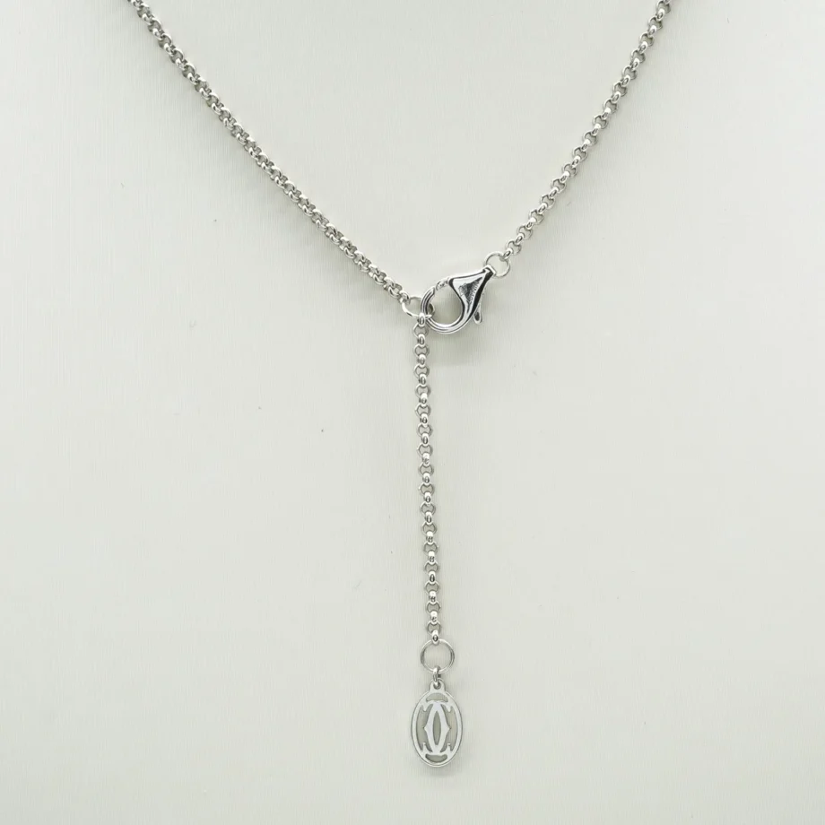 Cartier Panthère Pendant Paved diamond Emerald Necklace