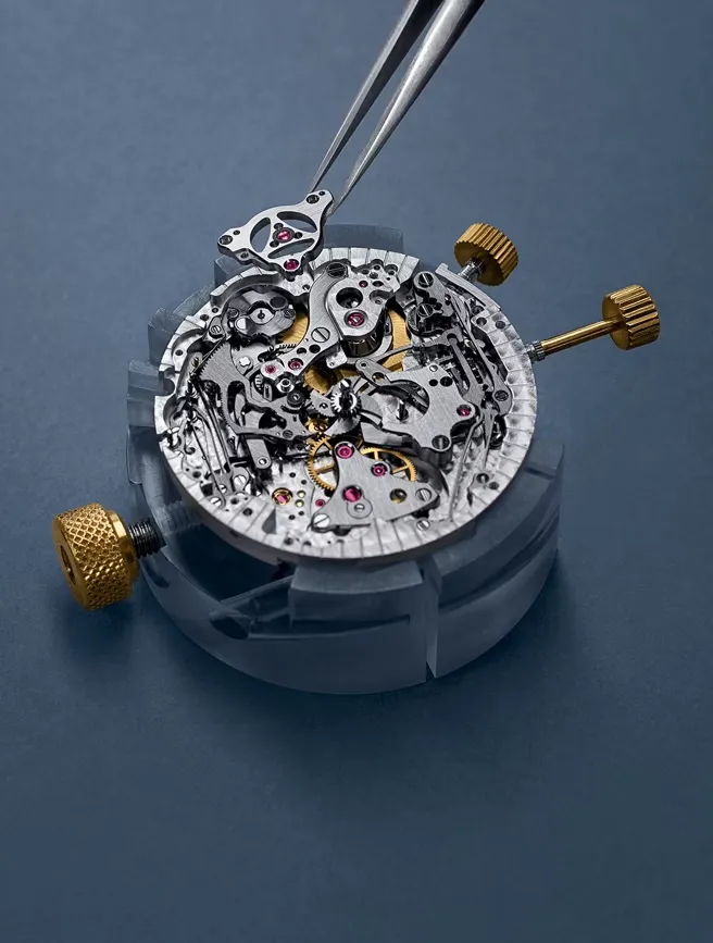 Exquisite watchmaking complication detail